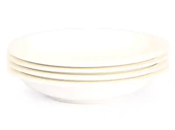 Set Plato Sopa Basic Redondo Blanco Ripley Home