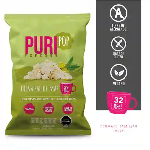 Puripop Snack Cabritas Oliva Sal de Mar