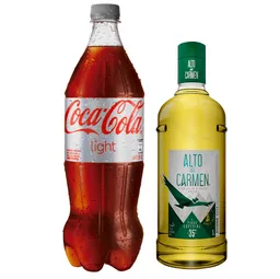 Combo Pisco Alto Del Carmen Especial 35° + Coca-Cola Ligth 1.5 L