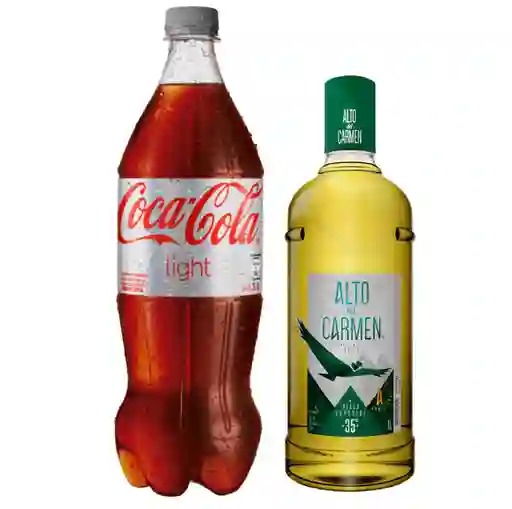 Combo Pisco Alto Del Carmen Especial 35° + Coca Cola Ligth