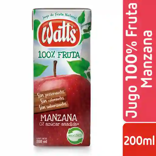 Watts Jugo 100% Fruta Sabor Manzana