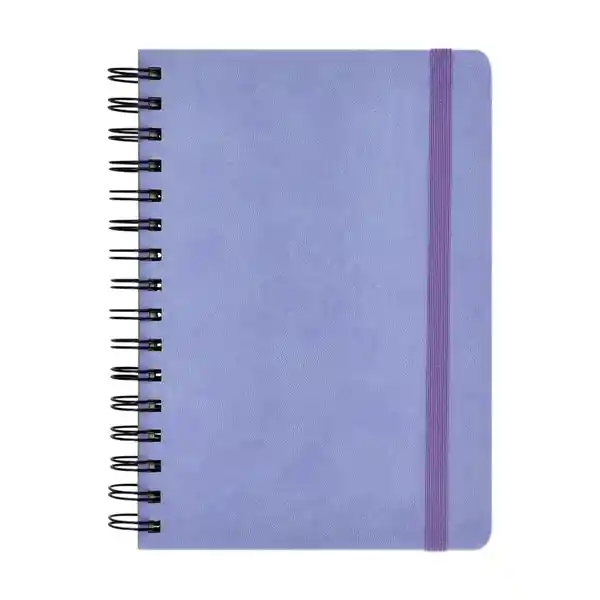 Libreta Forrada Con PU 120 Hojas Con Líneas Azul Casaideas