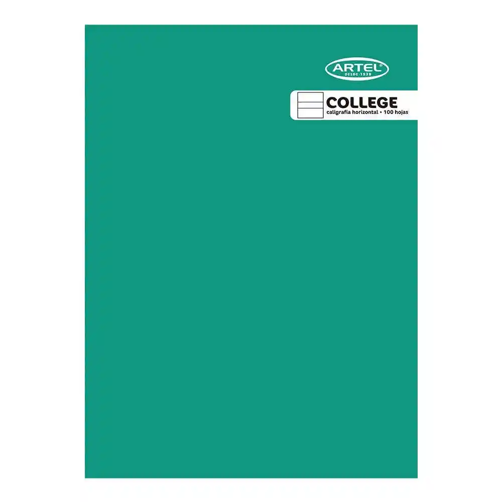 Cuaderno College Caligrafía Hor. 100 Hojas Color Aleatorio Artel