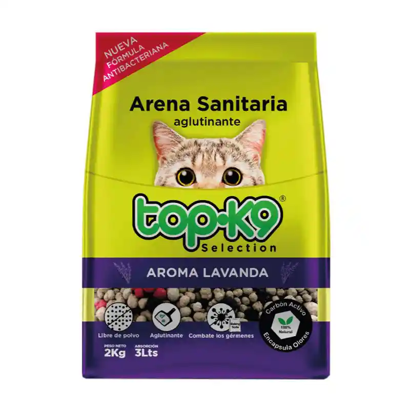 Arena Aglutinante Topk9 Aroma Lavanda 4kg