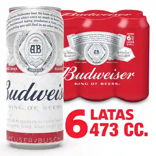 Budweiser Cerveza Rubia en Lata