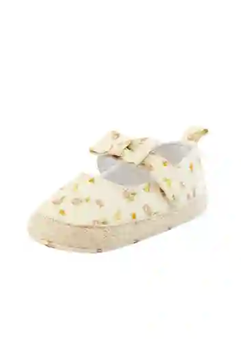 Zapatos Ballerina New Born Niña Crudo Talla 15 817