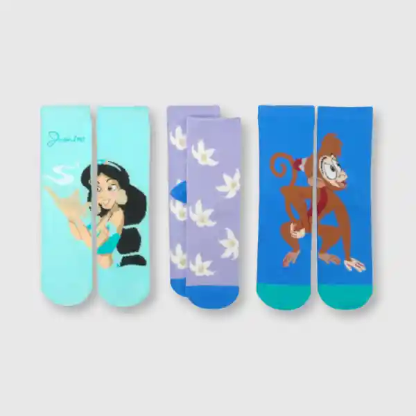 Calcetines Princess de Niña Aqua Talla 30/33 Colloky