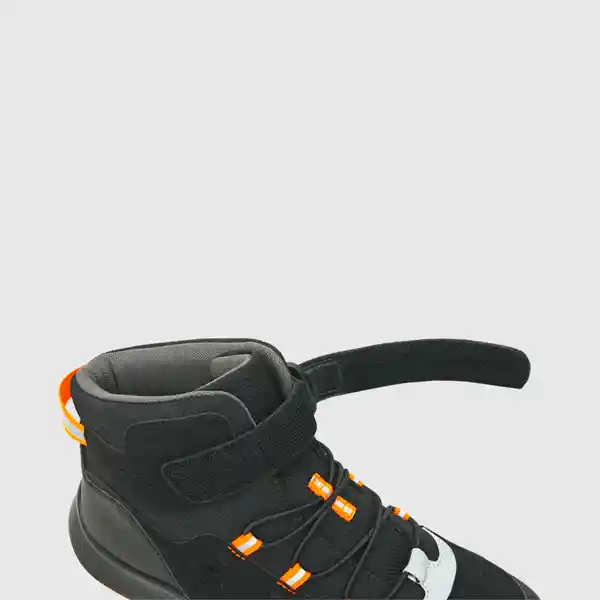 Botines Velcro Elástico Cintas Reflect Niño Negro T. 34 Colloky