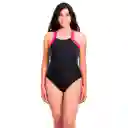 Traje de Baño Con Cierre Negro y Fucsia Talla M Samia