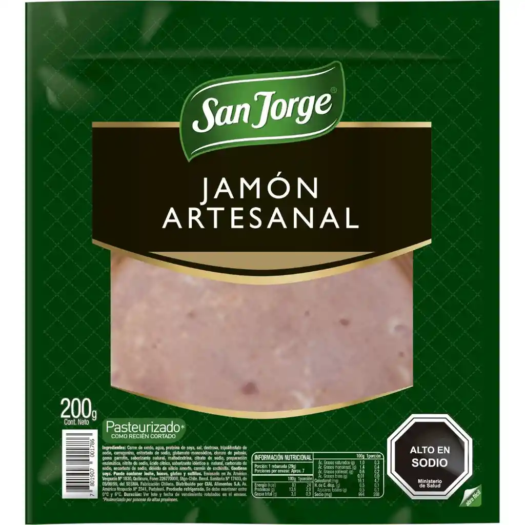 Jamón Artesanal San Jorge 200 g
