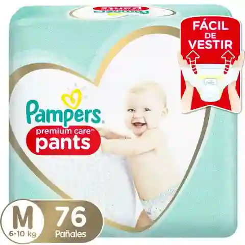 Pampers Pañales Premium Care Pants Talla M