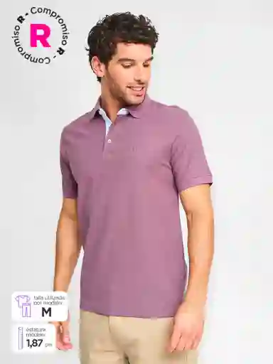 Cacharel Polera Manga Morado Corta L SS25