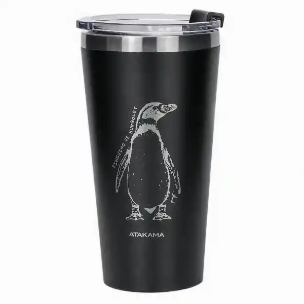 Vaso Térmico Negro Pingüino Humboldt 480 mL Atakama Outdoor