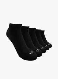 Top Pack Calcetines Hombre Negro 600AP5C6