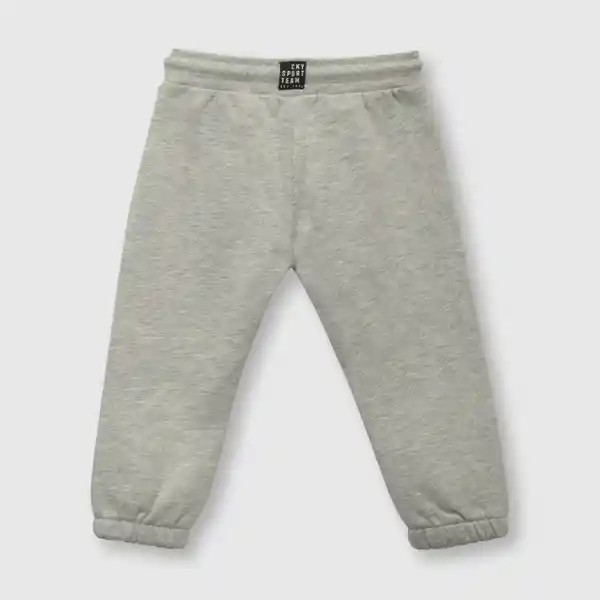 Pantalón de Bebé Niño Buzo Gris Melange Talla 24M Colloky