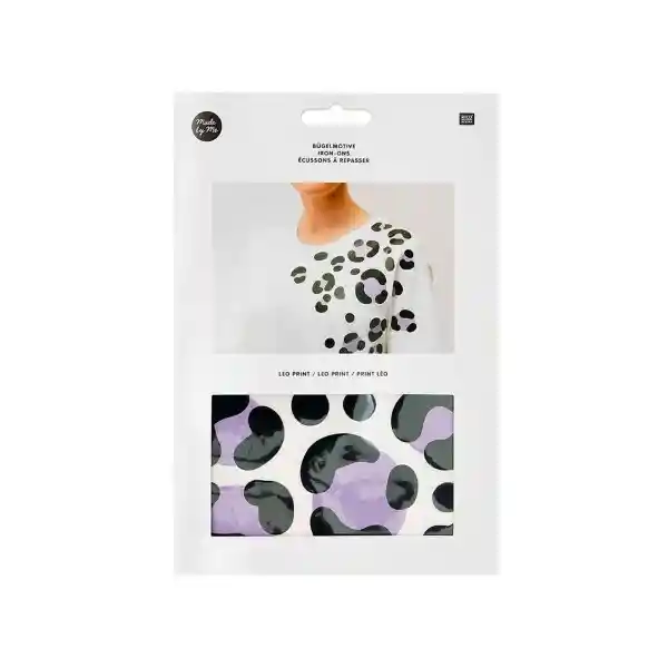 Parche Iron-on Leopardo - Legro Y Lila Rico Design Idad