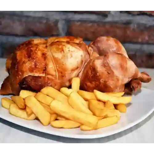 Pollo Asado Entero+ Bebidas+papas Fritas