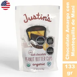 Cups Orgánicos Justins Mantequilla de Man Amargo Jumbo Impo