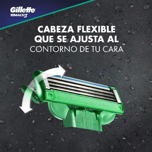 Gillette Repuesto para Máquina de Afeitar Mach 3 Sensitive
