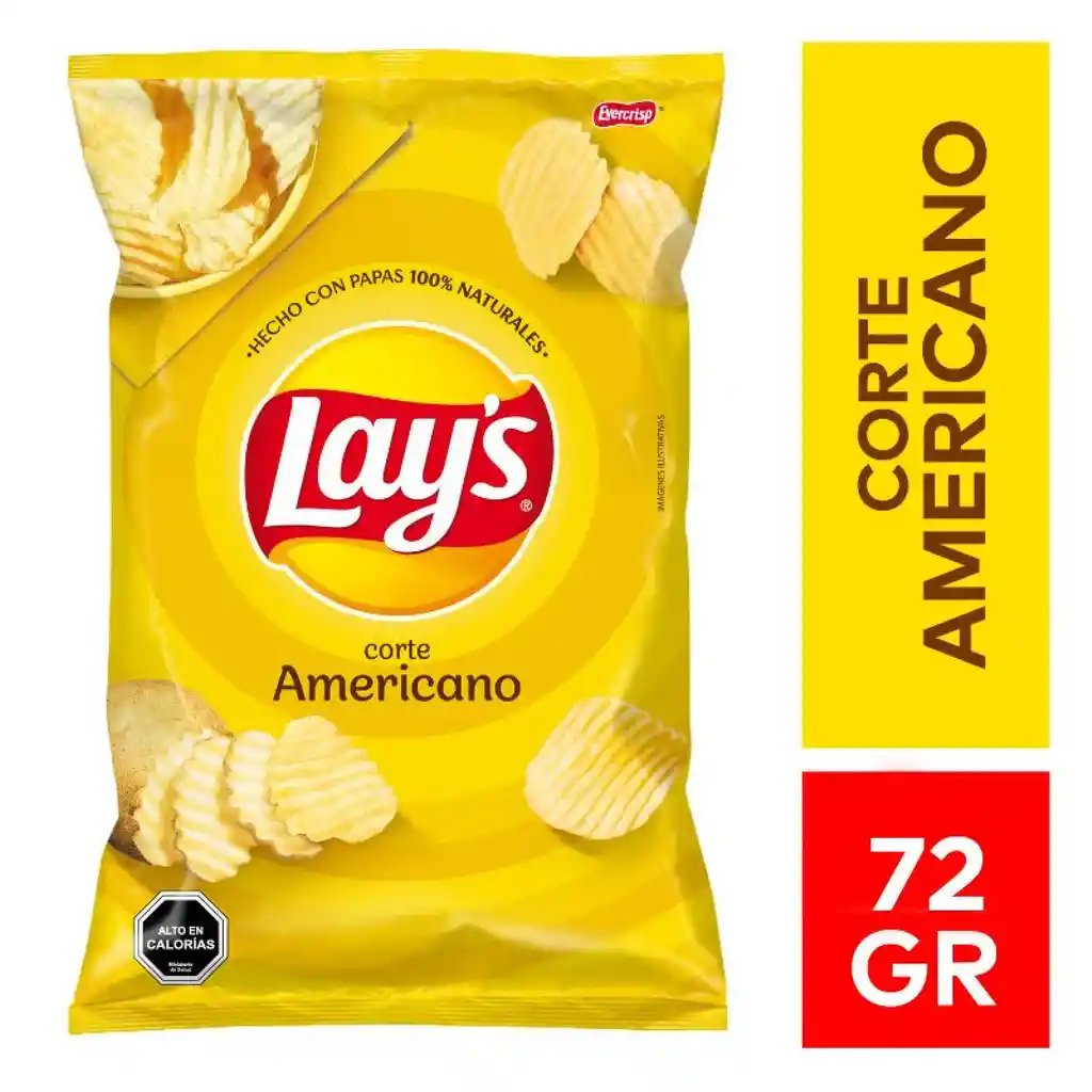 Lays Papas Fritas Onduladas Corte Americano