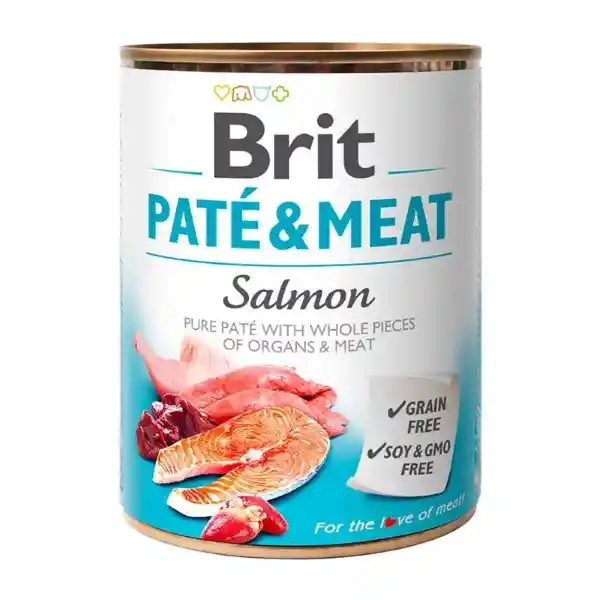 Brit Pate & Meat Perro Salmón 800 g