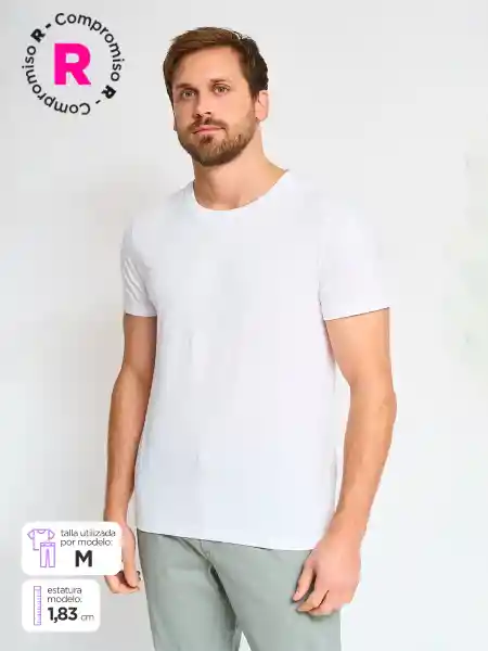 Kenne Stevens Polera Manga Corta Blanco XL SS25S25