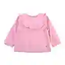 Polera Manga Larga Bebé Niña Rosado T.18 M Pillin