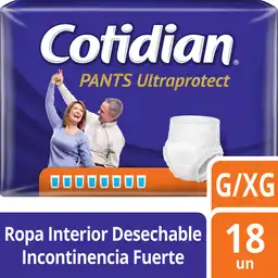 Cotidian Ropa Interior Desechable Ultraprotect Inconsistencia Fuerte Talla G/XG