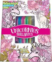 Unicornios Brillantes. Megakit de Arte