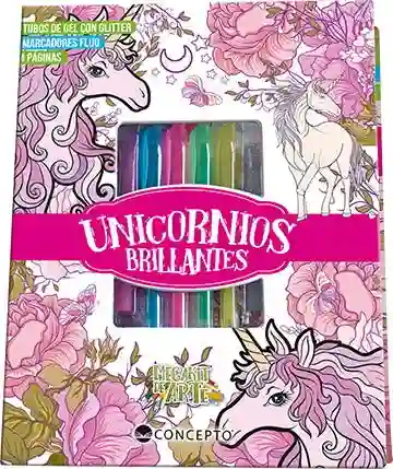 Unicornios Brillantes. Megakit de Arte