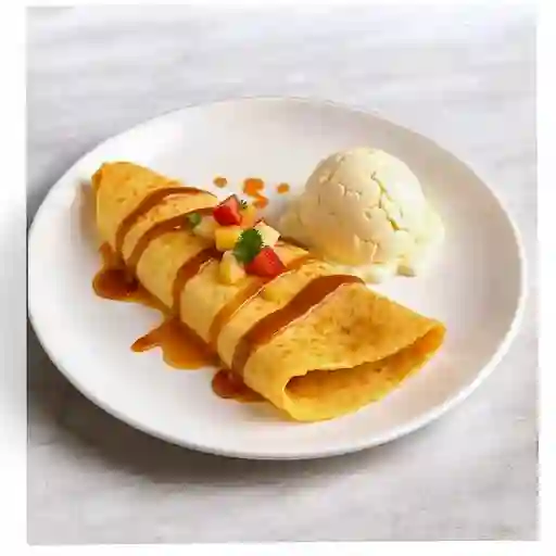 Crepe 1 Salsa 1 Topping 1 Helado