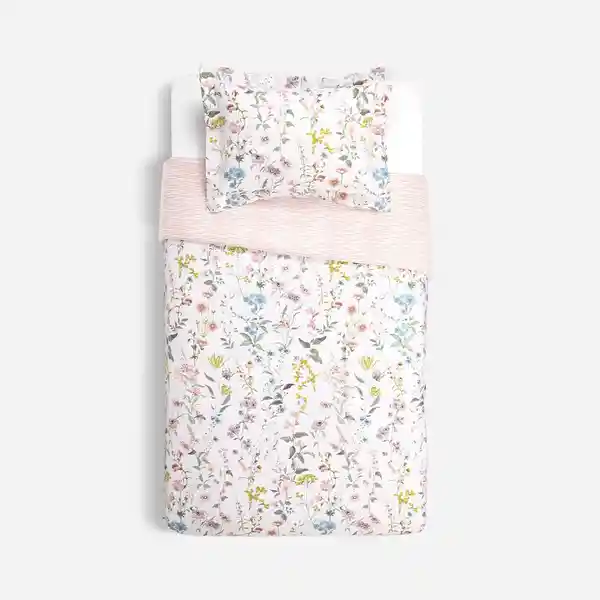 Funda Plumón Timeless Estampado Verbena 1.5 Plazas Rosen