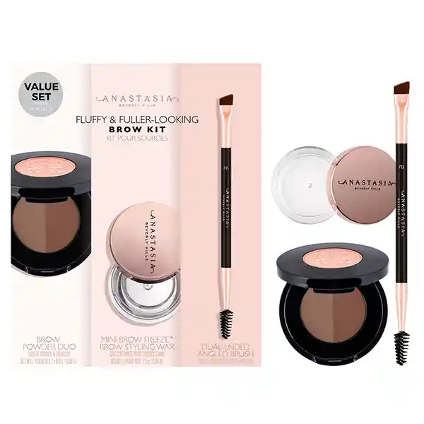 Anastasia Beverly Hills Kit de Cejas Fluffy & Fuller Soft Brown