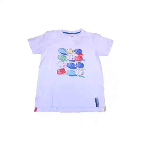 Polera Niño Blanco Pillin 6 a