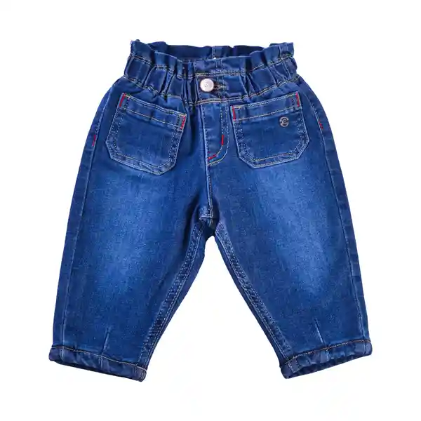 Jean Bebé Niña Azul Talla 3 M Pillin