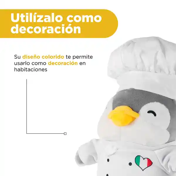 Peluche Pingüino Chef Miniso