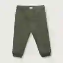 Pantalón Buzo Esencial Niño Verde Militar Talla 12M Opaline