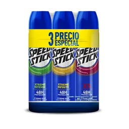 Desodorante en Spray Speed Stick 24/7 Xtreme X5 150 mL x 3 Und