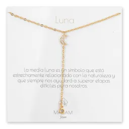 Collar Cascada Luna Gold