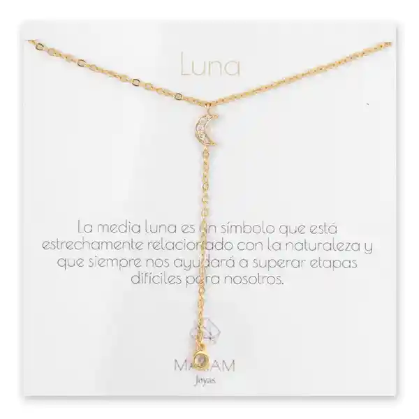 Collar Cascada Luna Gold