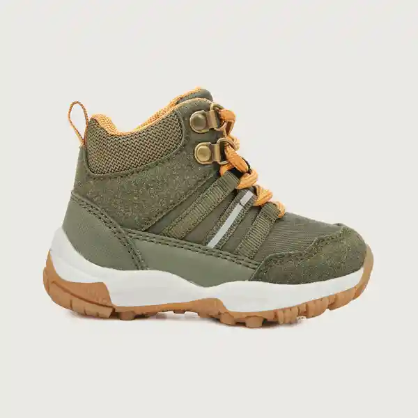 Botines de Niño Outdoor Con Cordón Verde Talla 29 Opaline