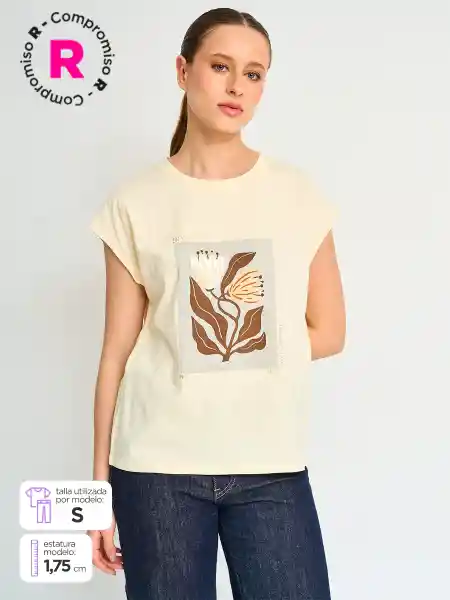 Marquis Polera Drafic D Amarillo Claro L S25