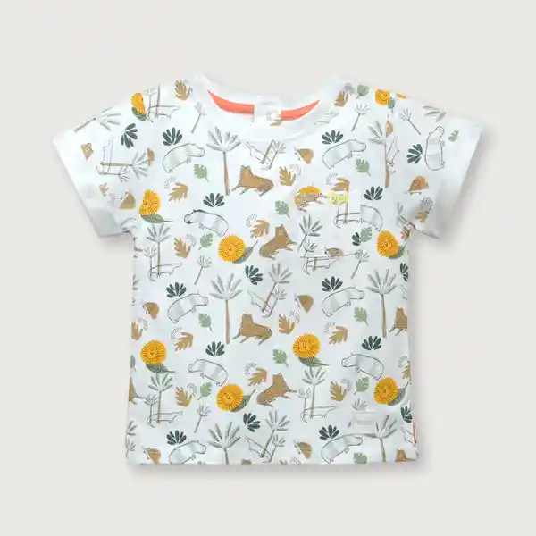 Polera Safari de Niño Blanco Talla 9M Opaline