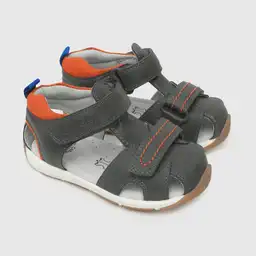 Sandálias Doble Ajuste de Bebé Niño Gray/Gris Talla 21 Colloky