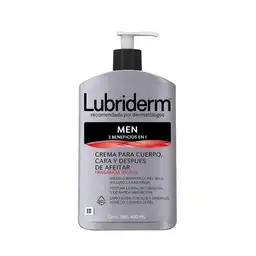 Lubriderm Men Crema Corporal 3 Beneficios en 1 Fragancia Ligera