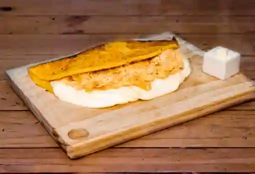 Cachapas Mixta Pollo con Queso de Mano