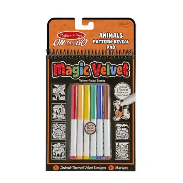 Libro Magic Velvet Animal Scenes M&D