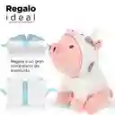 Miniso Peluche Cerdito Sentado Con Capucha de Vaca 27.9 cm