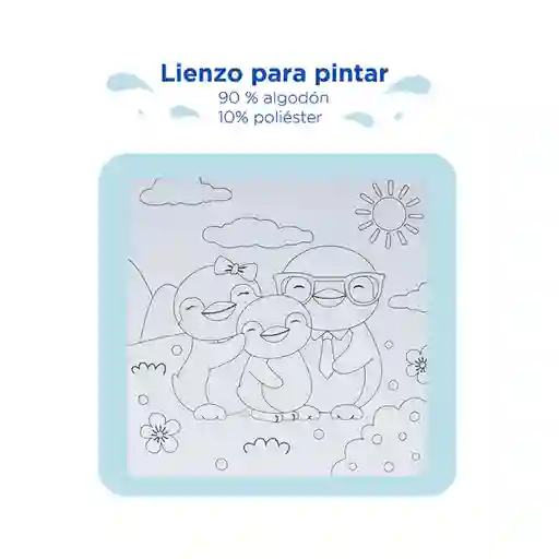 Miniso Kit de Pintura Familia de Pingüino