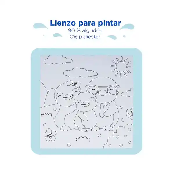 Miniso Kit de Pintura Familia de Pingüino